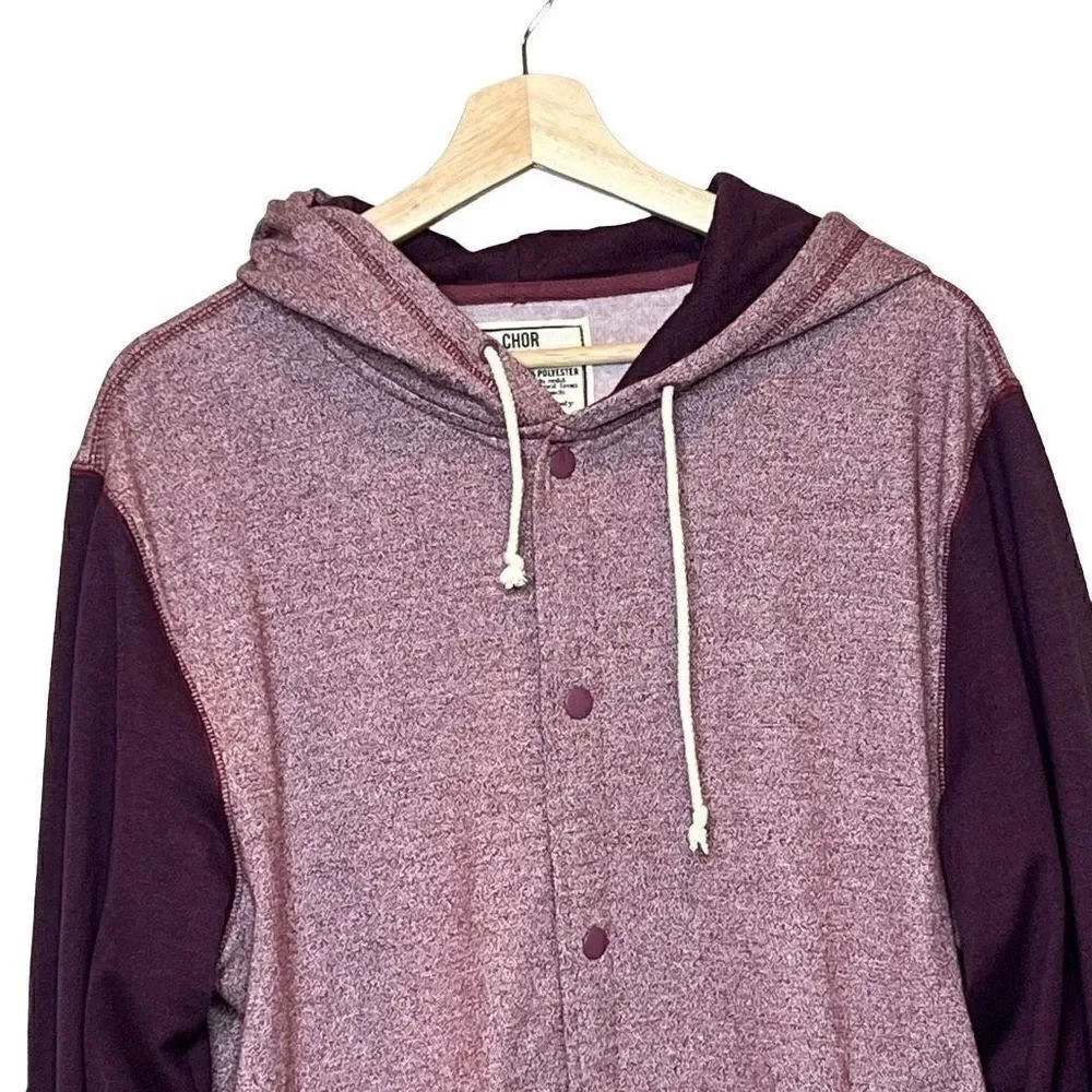 Chor full snap down varsity hoodie size L